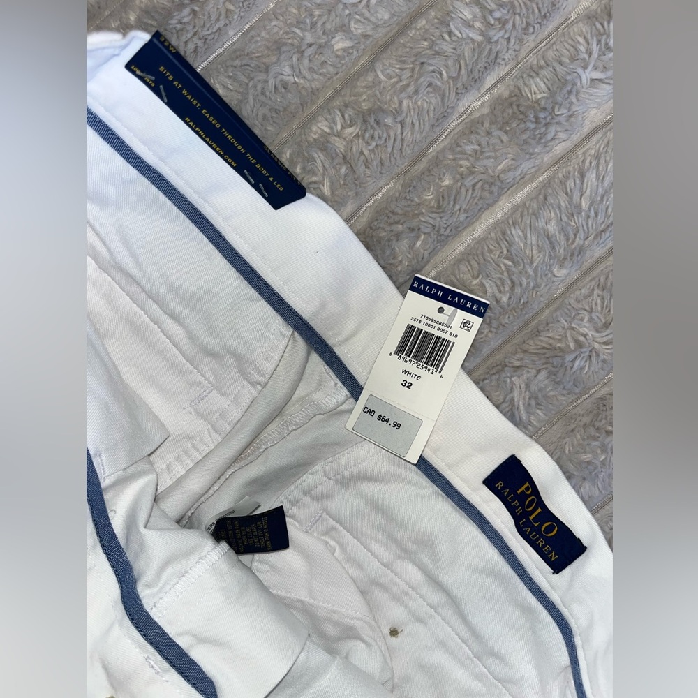 NWT Polo Ralph Lauren Men's White Shorts 32 - Picture 5 of 6